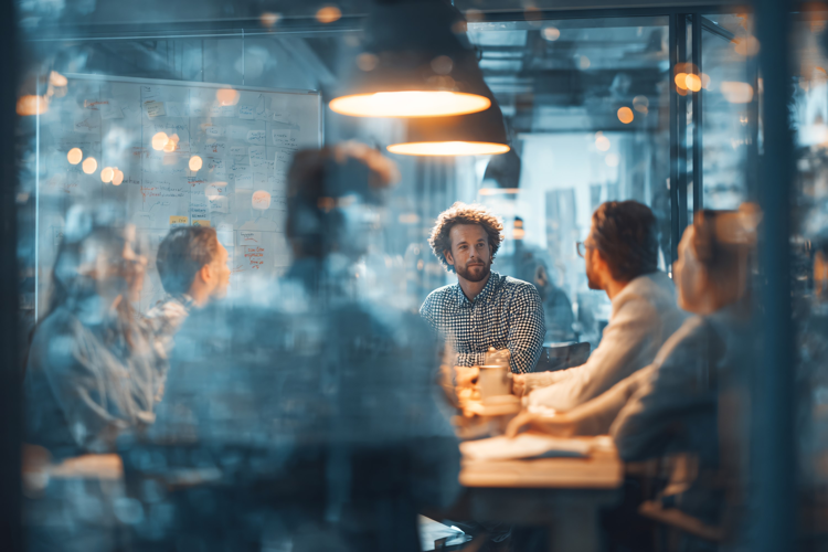 Business Team Meeting and Collaboration