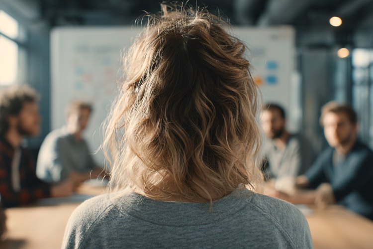 Woman Leading Office Team Meeting