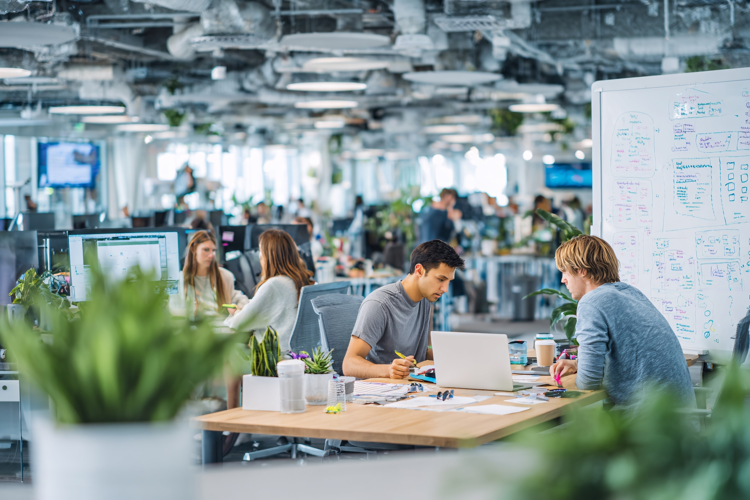 Office Team Working Together