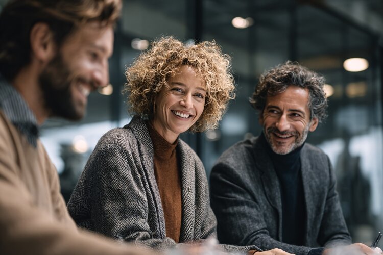 Business Team Collaborating in Office example image 1