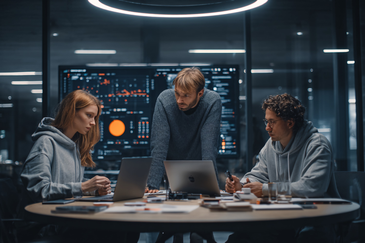 Man Leading Professional Team Meeting