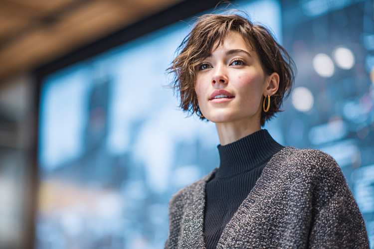 Confident Businesswoman in Modern Office