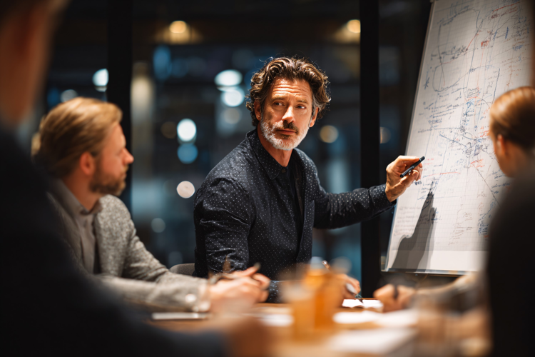 Diverse Business Team Laughing in Meeting