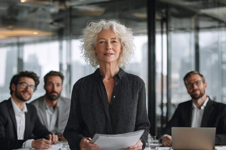 Professional Woman at Business Meeting