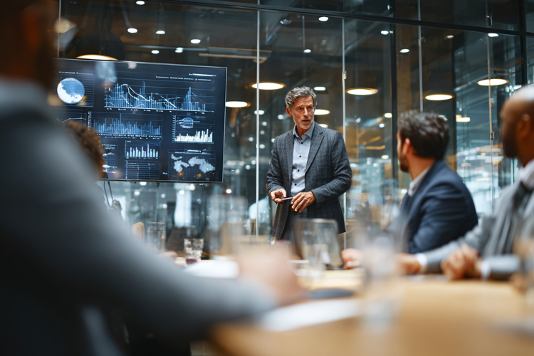 Business Team Having Collaborative Meeting