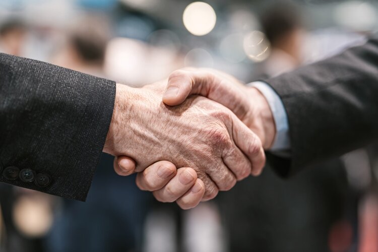 Close-Up of Business Handshake example image 1