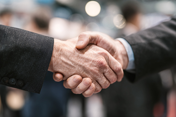 Close-Up of Business Handshake