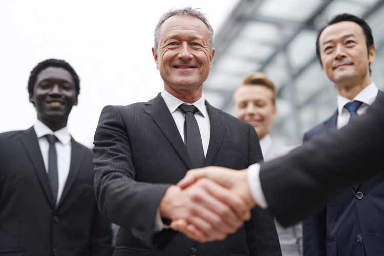 Close-Up of Business Handshake