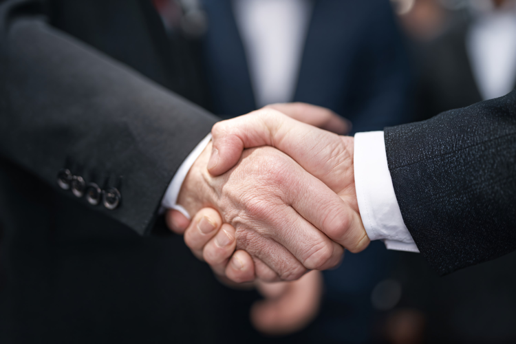 Close-Up of Professional Handshake