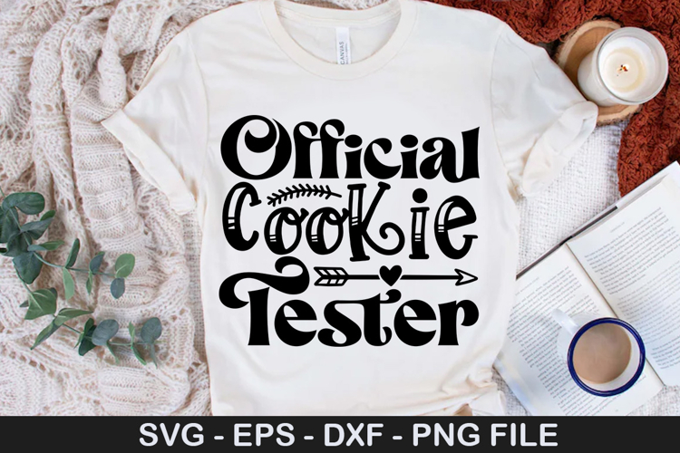 Official cookie tester SVG - Funny Christmas Dog Saying Desi