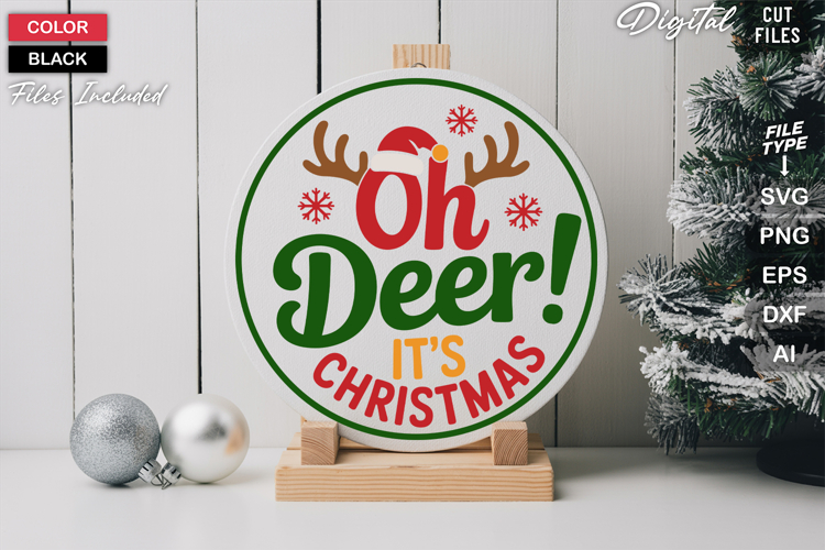 Round Christmas Svg Image 5