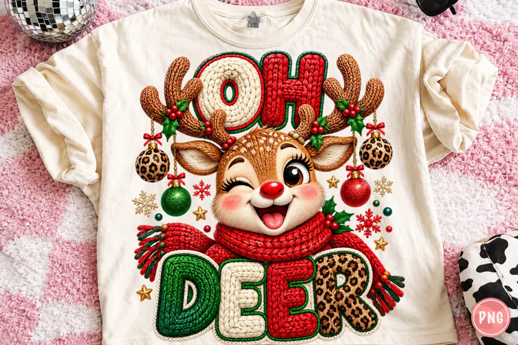 Oh Deer PNG, Christmas Reindeer