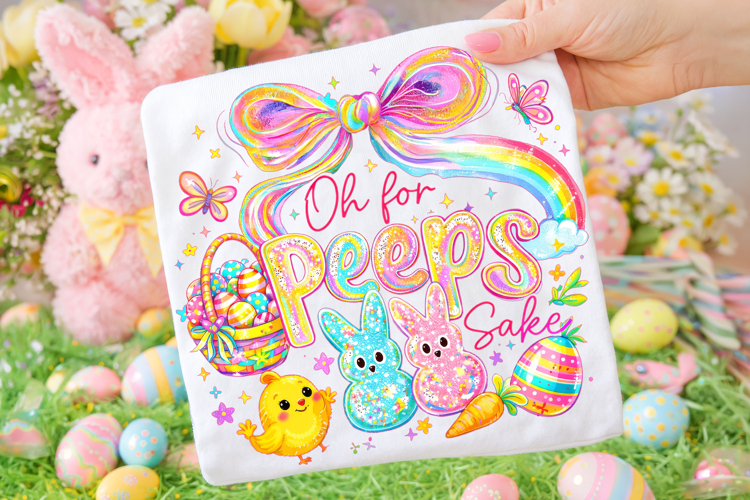 Oh For Peeps Sake Easter PNG, Happy Easter PNG, Easter Bunny