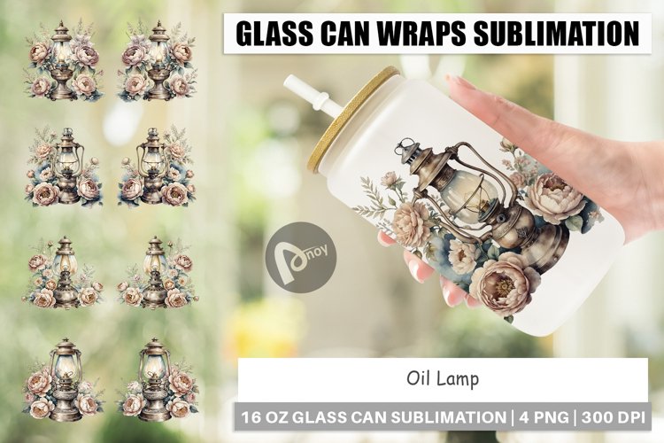 Glass Can Oil Lamp example image 1