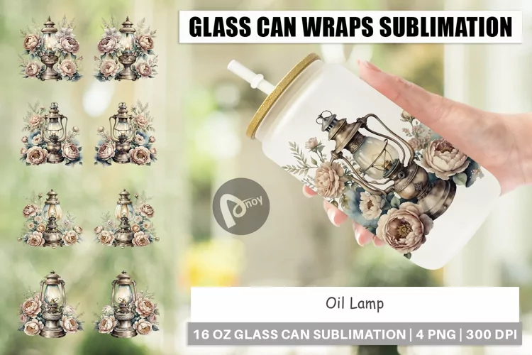 Glass Can Oil Lamp