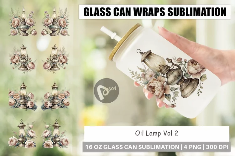 Glass Can Oil Lamp