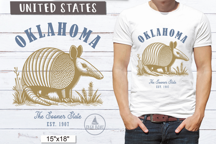 Oklahoma PNG | Vintage United States Sublimation