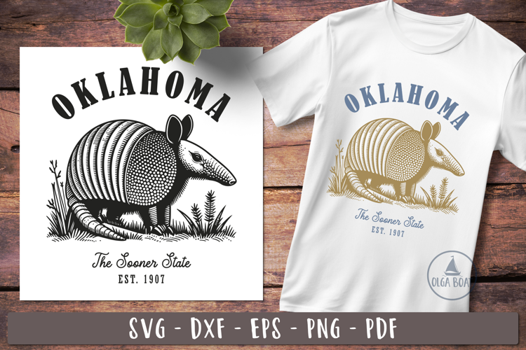 Oklahoma svg | Vintage United states design