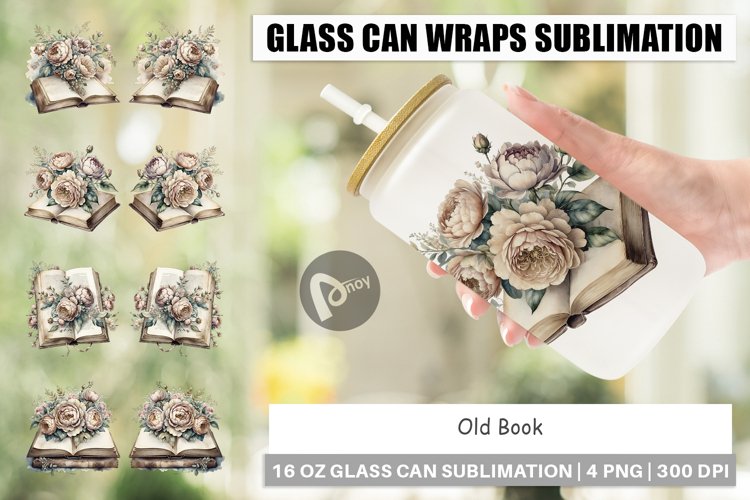 Glass Can Old Books example image 1