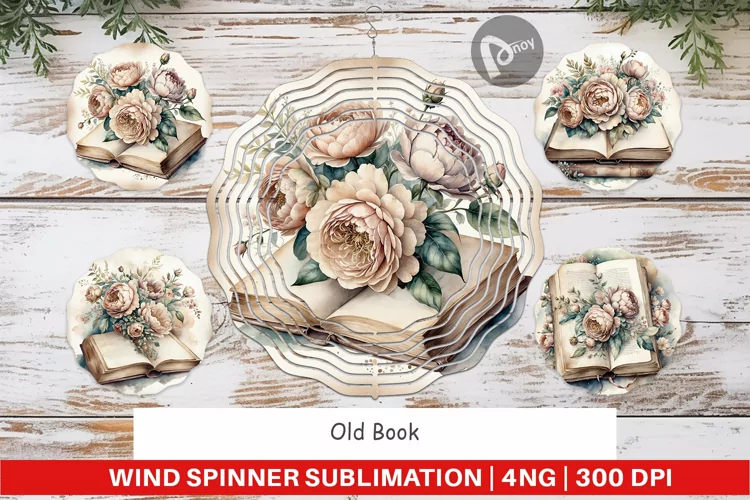 Wind Spinner Old Books
