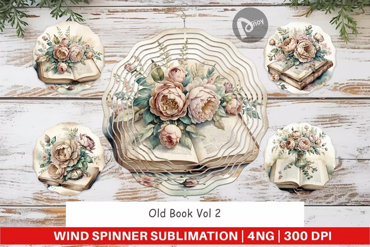 Wind Spinner Old Books