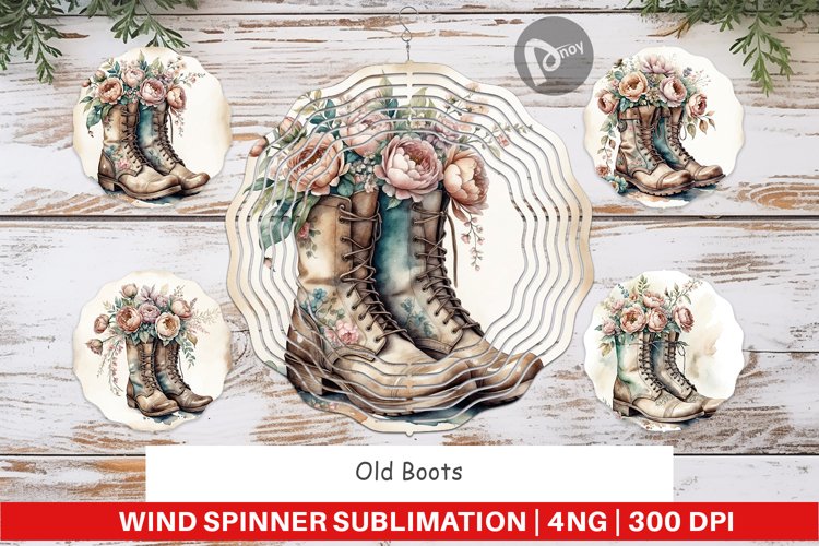 Wind Spinner Old Boots example image 1