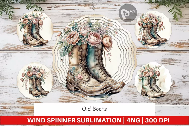 Wind Spinner Old Boots