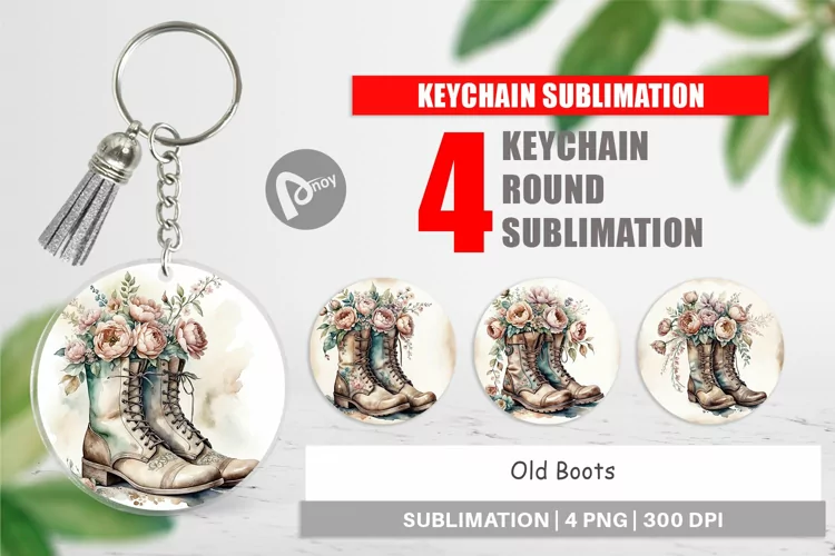 Keychain Old Boots