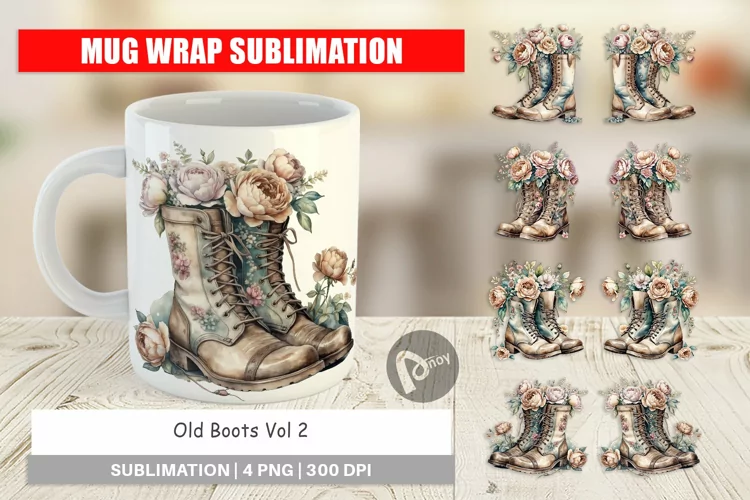 Mug Wrap Old Boots