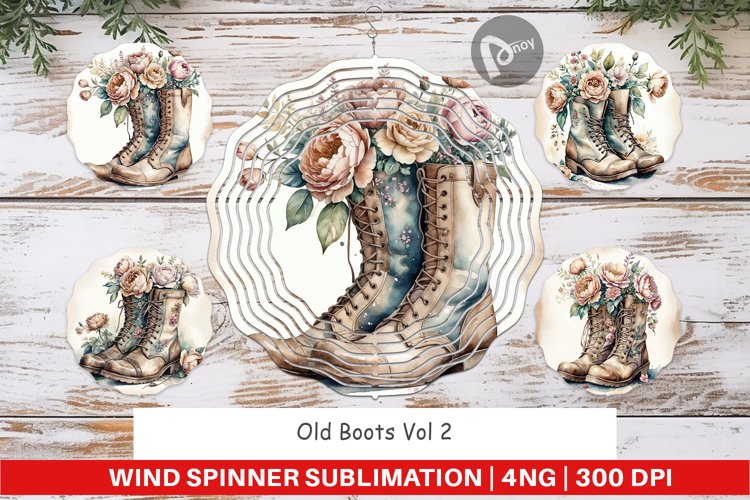 Wind Spinner Old Boots example image 1