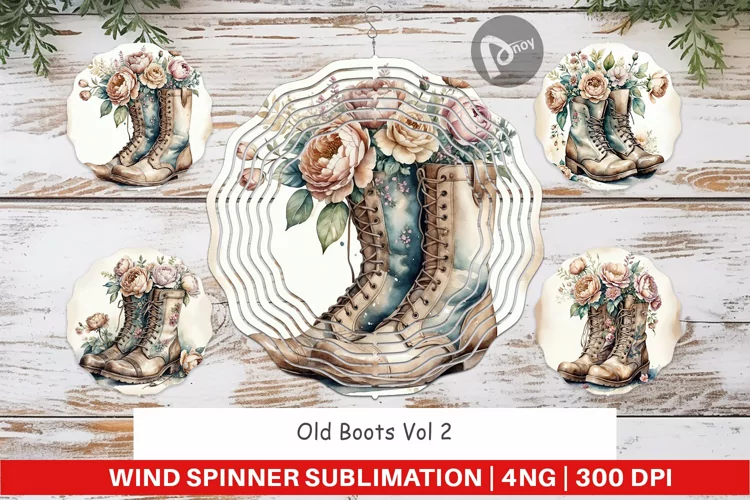 Wind Spinner Old Boots