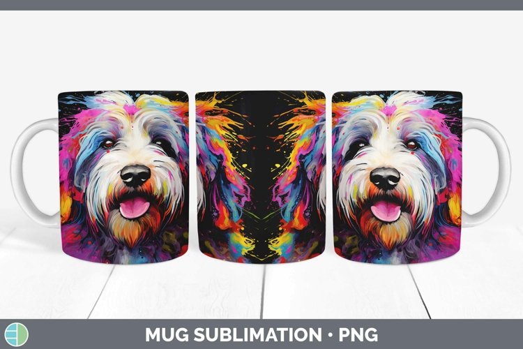 Old English Sheepdog Coffee Mug - All I Need Is Love And My Sheepdog Ceramic 15oz Mug