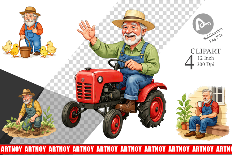 Old Farmer Clipart