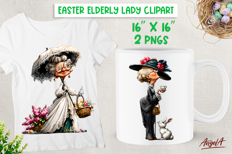 Cute Easter Bunny Clipart Image 8