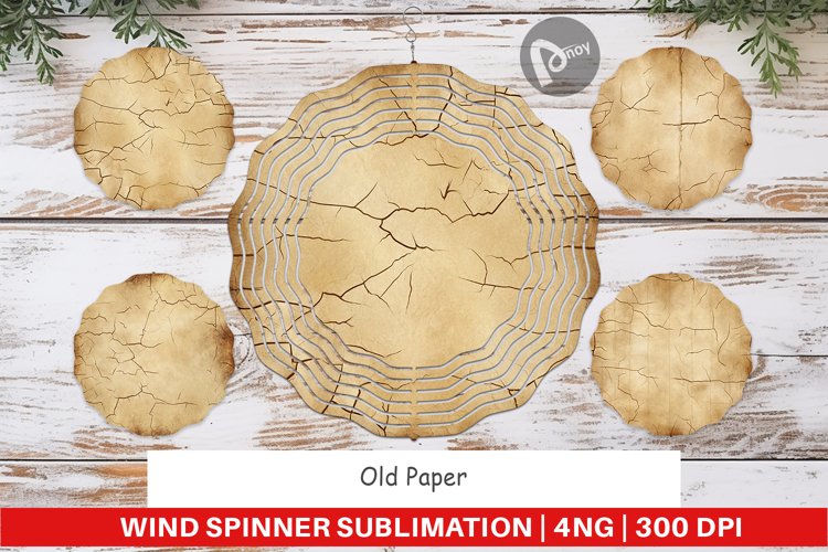 Wind Spinner Old Paper