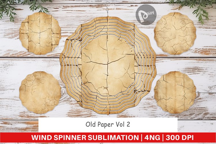 Wind Spinner Old Paper