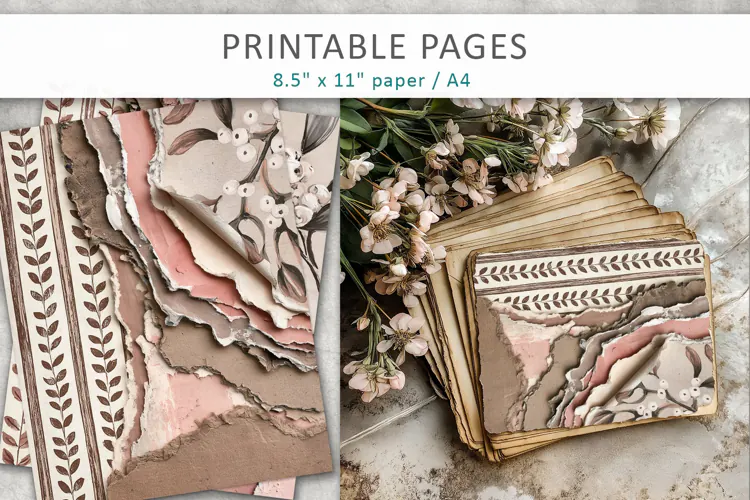 journal pages, grunge paper background