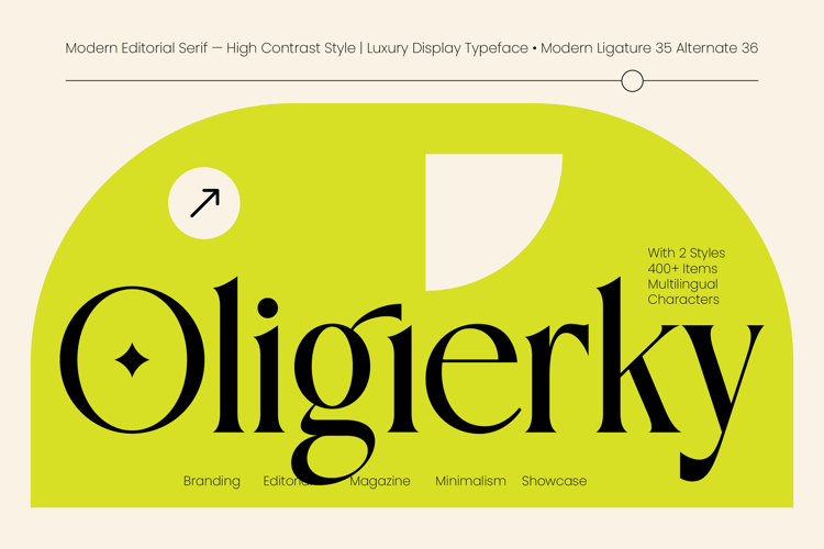 Oligierky - Modern Editorial Serif