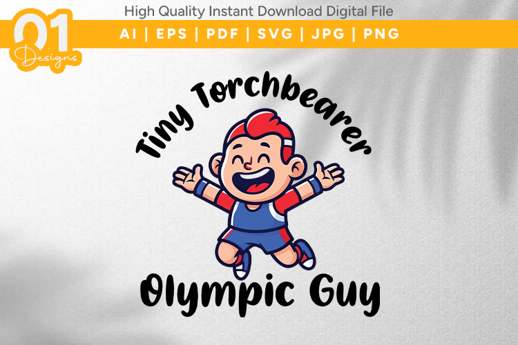 Tiny Torchbearer Champion Kid SVG File
