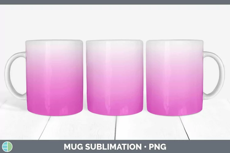 Ombre Berry Mug Wrap Sublimation Coffee Cup Designs