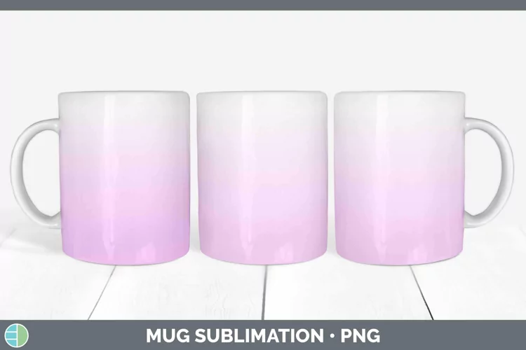 Ombre Berry Mug Wrap Sublimation Coffee Cup Designs