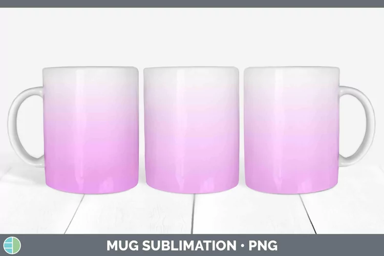 Ombre Berry Mug Wrap Sublimation Coffee Cup Designs