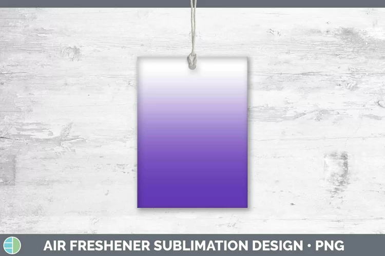 Ombre Deep Purple Air Freshener Sublimation Car Freshener De
