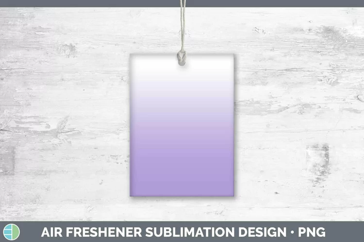 Ombre Deep Purple Air Freshener Sublimation Car Freshener De
