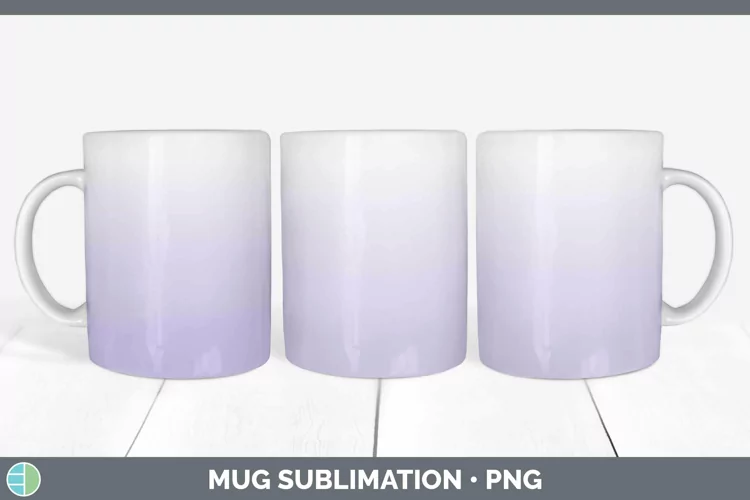 Ombre Deep Purple Mug Wrap Sublimation Coffee Cup Designs