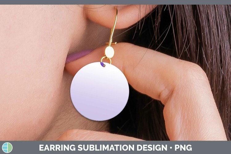 GorgeousOmbre Round Earrings design.