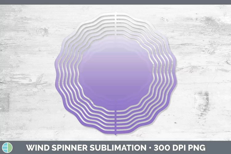 Ombre Deep Purple Wind Spinner Sublimation Spinner Designs
