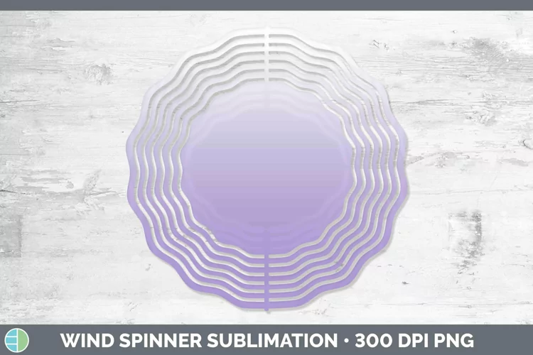 Ombre Deep Purple Wind Spinner Sublimation Spinner Designs