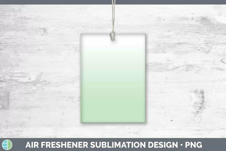 Ombre Green Air Freshener Sublimation Car Freshener Designs