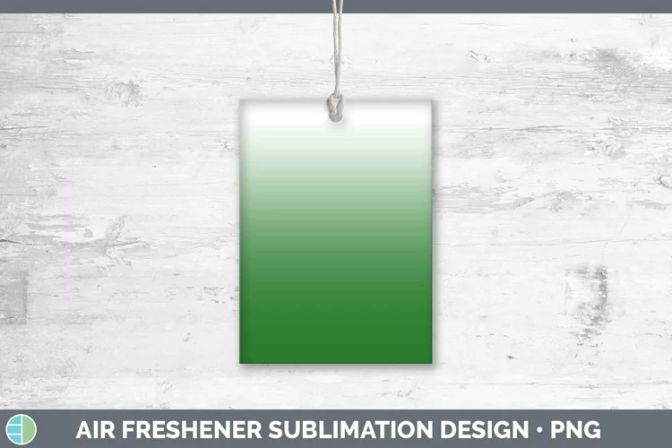 Ombre Green Air Freshener Sublimation Car Freshener Designs